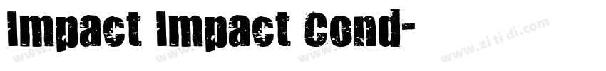 Impact Impact Cond字体转换
